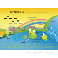 Removable kids learning colorful whiteboard sticker erasable